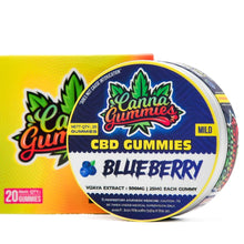 Load image into Gallery viewer, Indulge in Delicious Blueberry CBD Gummies - 500mg Tin
