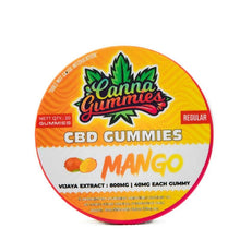 Load image into Gallery viewer, CBD Gummies: Best CBD gummies mango flavor, 20 count, Vijaya Extract, non-THC CBD
