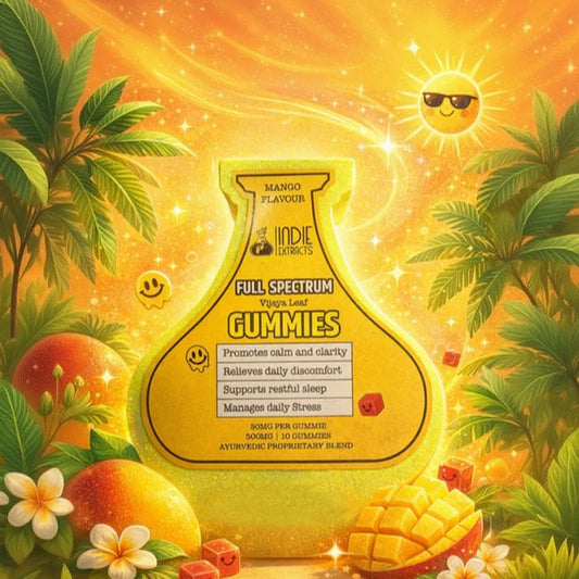 Indie Extracts: Full Spectrum Vijaya Gummies -500mg | 10pc (Mango)