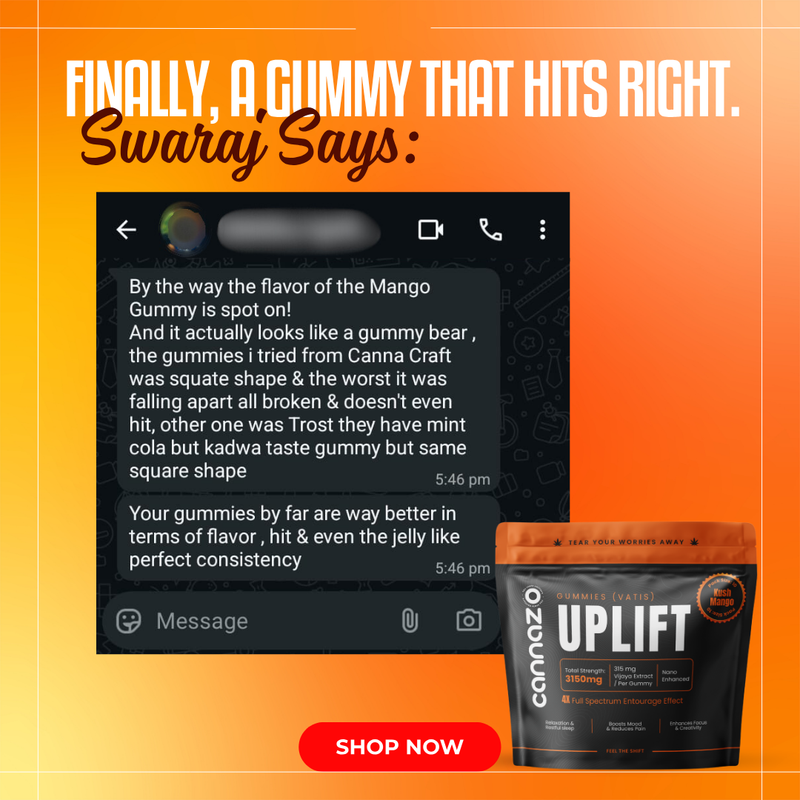 Cannazo: Uplift Gummies - Full spectrum + Terpenes – 3150mg