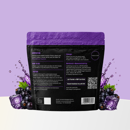 Cannazo: Gummies - Full-spectrum + Terpenes – for Pain 500mg (Blackcurrant)